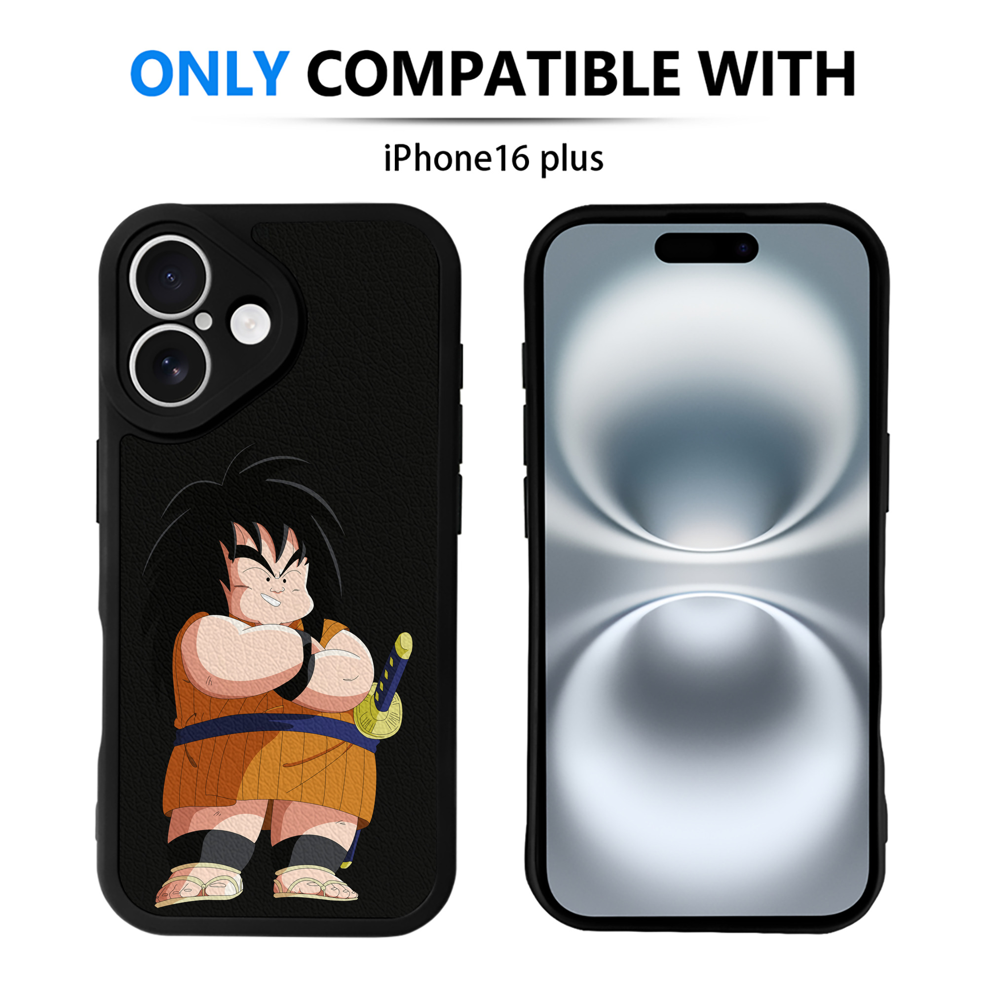 （画像用） ドラゴンボール やじろべえ DRAGON BALL Yajirobe 【iPhone 16シリーズ対応】シリコンスマホケース（レザー調） 材質：シリコン